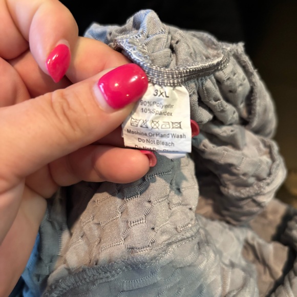 Chic Textured Black and Gray Leggings size 3XL lot of‎ 2 - Picture 6 of 6